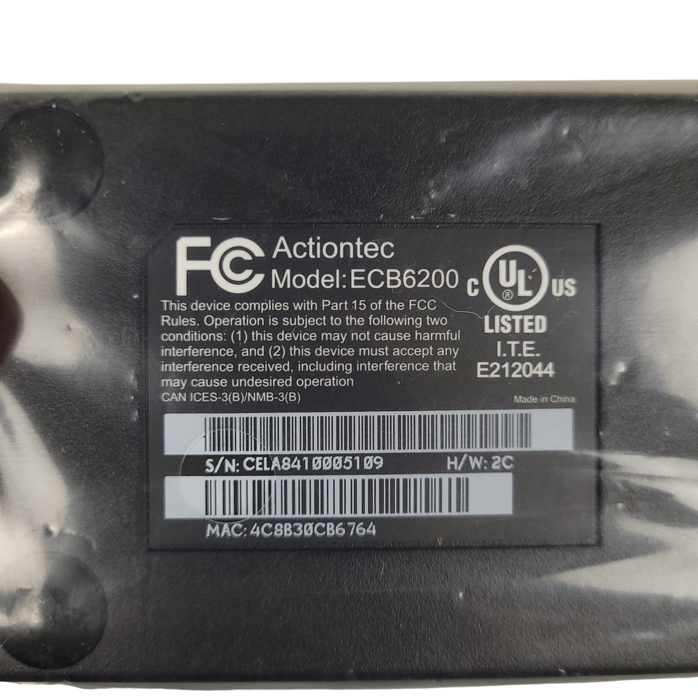 Actiontec ECB6200 Bonded MoCA 2.0 Ethernet Coax Adapter Pair Twin Pack New - Picture 5 of 10